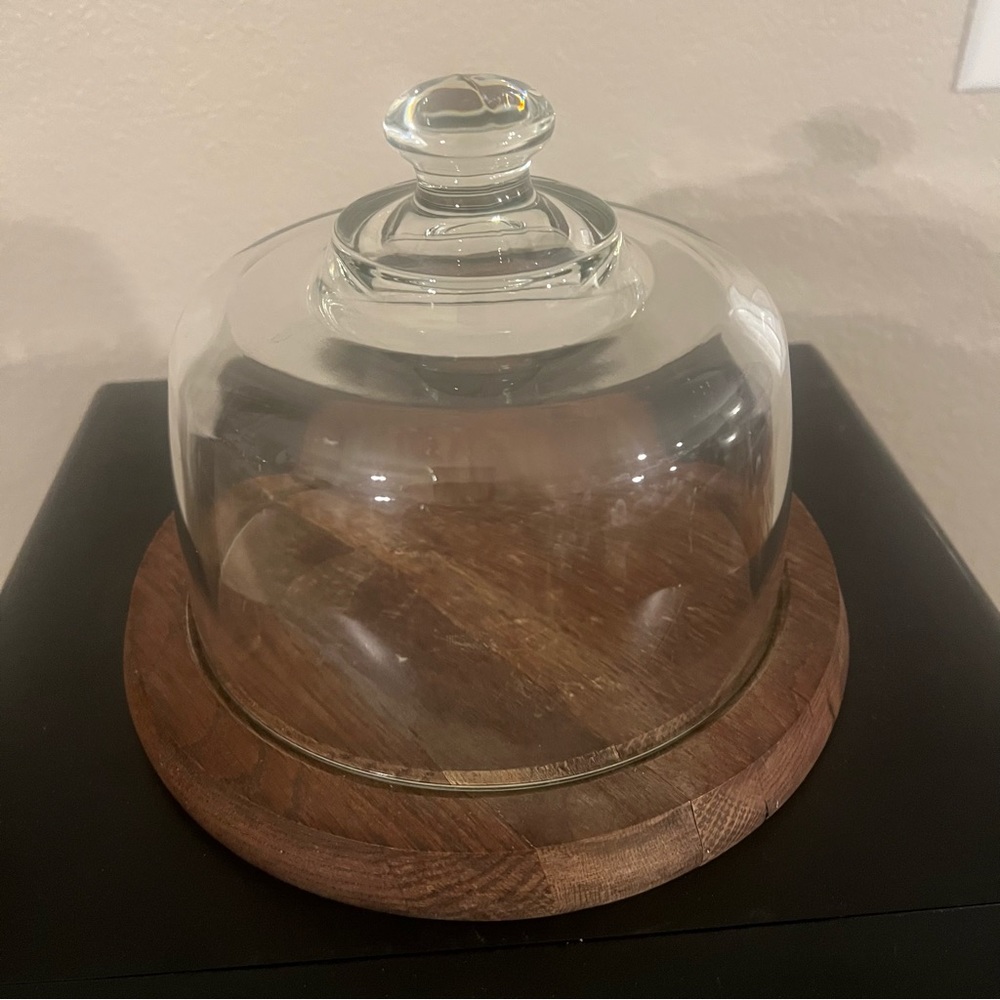Vintage Woodenware Vermillion Wood Cloche - Picture 2 of 3